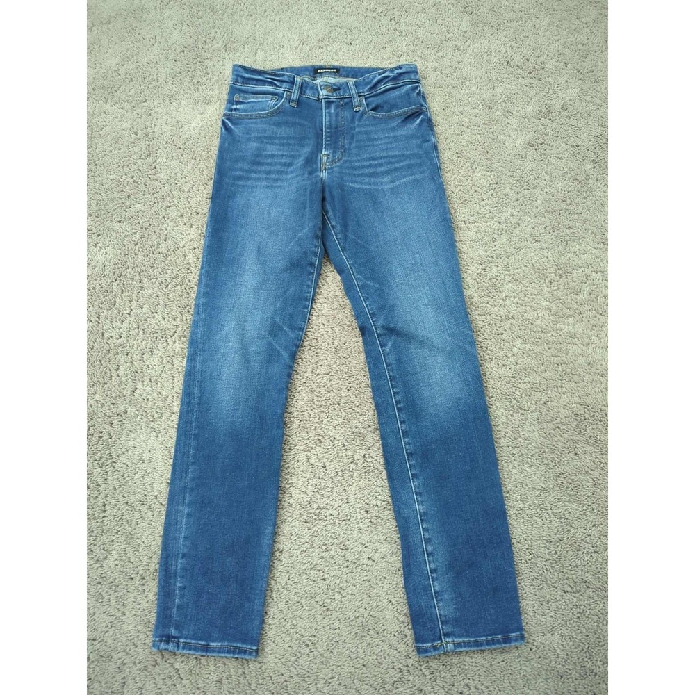 Express Jeans Mens 30 Blue Denim Slim Straight Stretch Casual